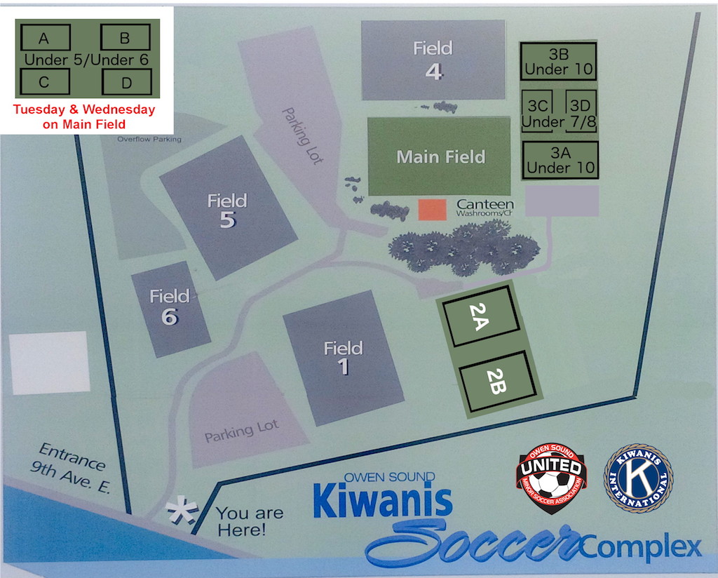 Soccer Complex Field Map